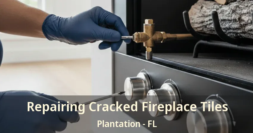 Repairing Cracked Fireplace Tiles Plantation - FL
